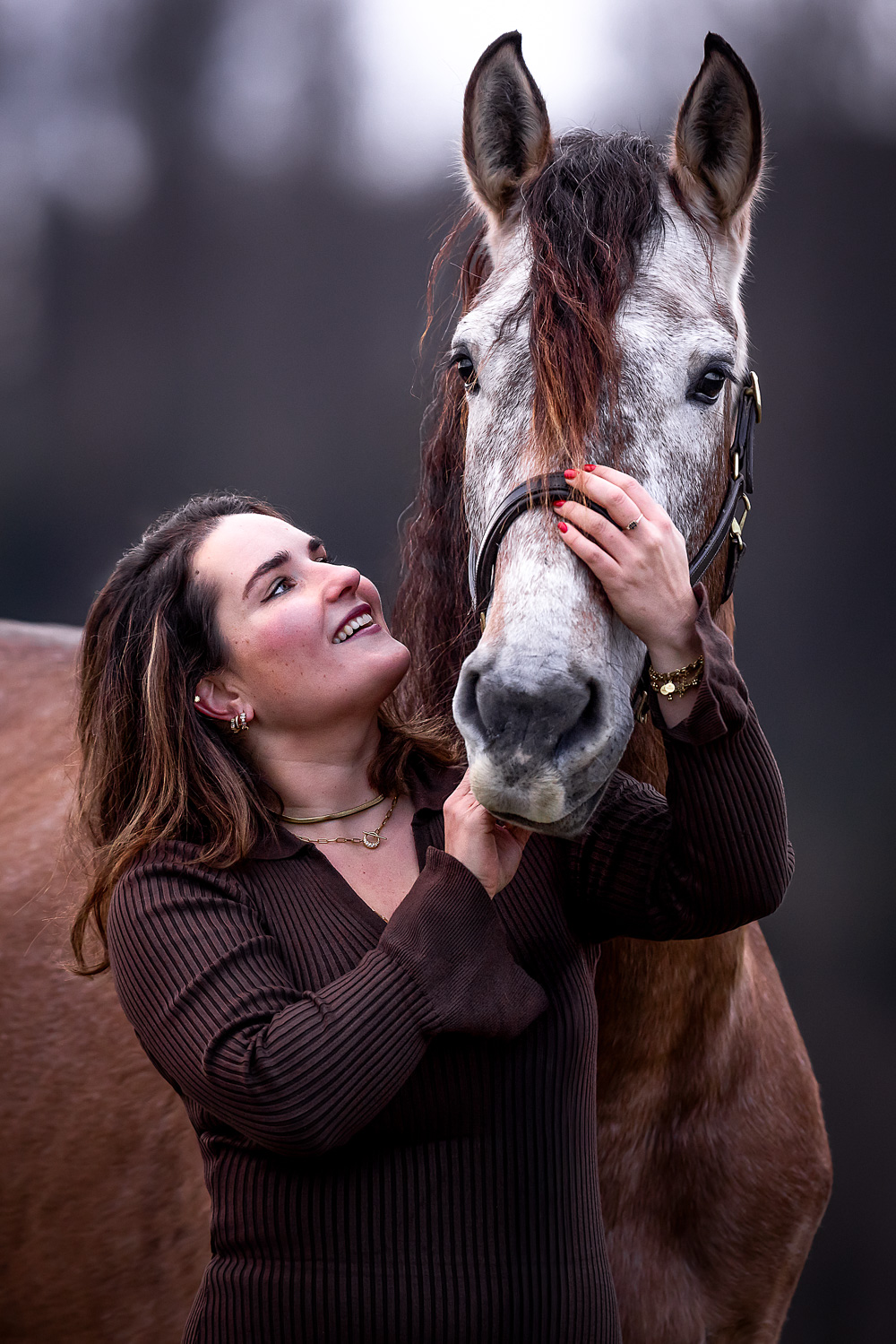 Pferdefotografie Fotoshooting mit Pferd Frau mit Ihrem PRE